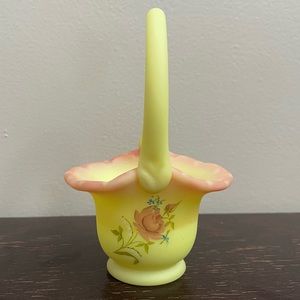 Fenton burmese mini basket inspired by Mary Walrath